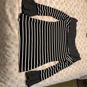 A black and white top